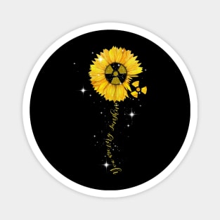 Radiologist Sunflower Hippie Gift For Rad Tech Lover Magnet
